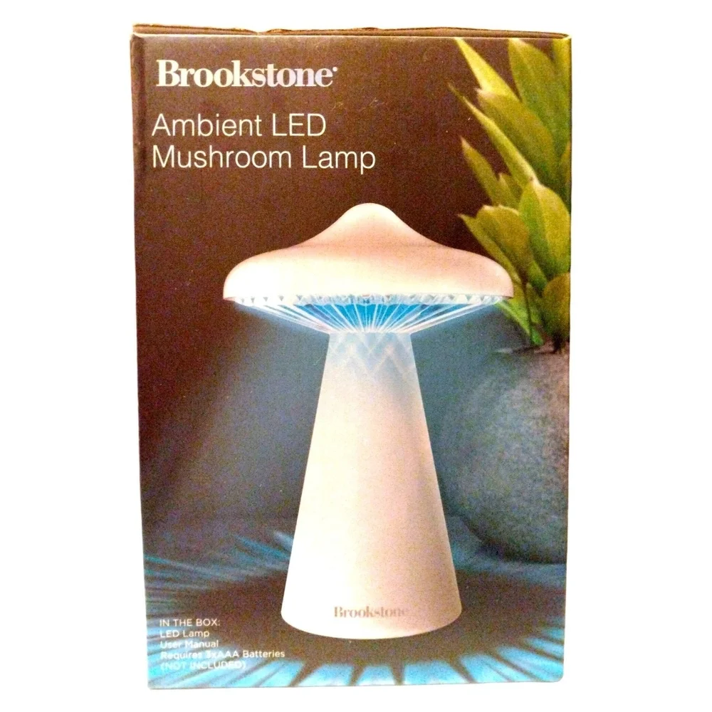 Brookstone Ambient LED Mushroom Lamp